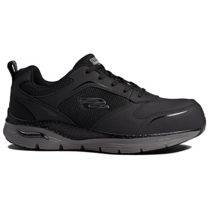 SKECHERS Mens Lace Up Safety Arch Fit Sr Comp Toe